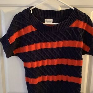 Red/Blue sweater short sleeve size M brand by Kenji